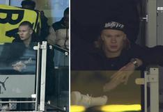 Tristeza en la tribuna: así vivió Haaland la derrota del Dortmund en Europa League