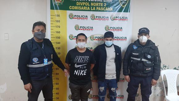 Los raqueteros fueron llevados a la comisaría de  La Pascana, en Comas. (Foto: Municipalidad de Comas)