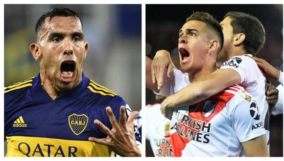 Boca Juniors y River Plate chocarán en la segunda fase de la Copa de la Liga Profesional. (Foto: AFP)