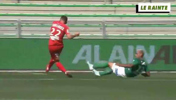 YouTube | Miguel Trauco llega tarde al cierre y Saint Étienne sufre gol ante Stade Brestois por la Ligue 1 | VIDEO