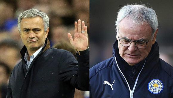José Mourinho y su peculiar homenaje a DT Claudio Ranieri