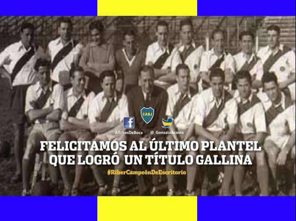 Hinchas de Boca Juniors se burlan del título de River Plate con divertidos Memes