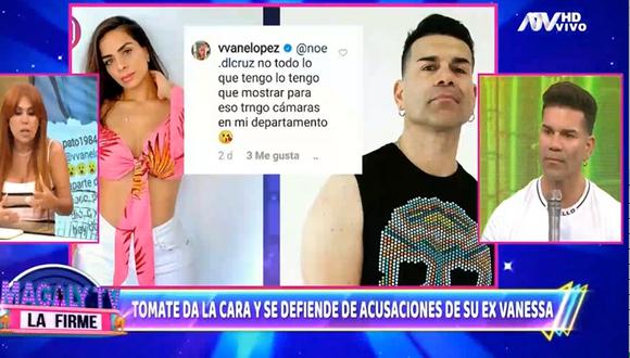 Carlos ‘Tomate’ Barraza se disculpa públicamente con Vanessa López, la madre de su última hija. (Foto: Captura ATV)