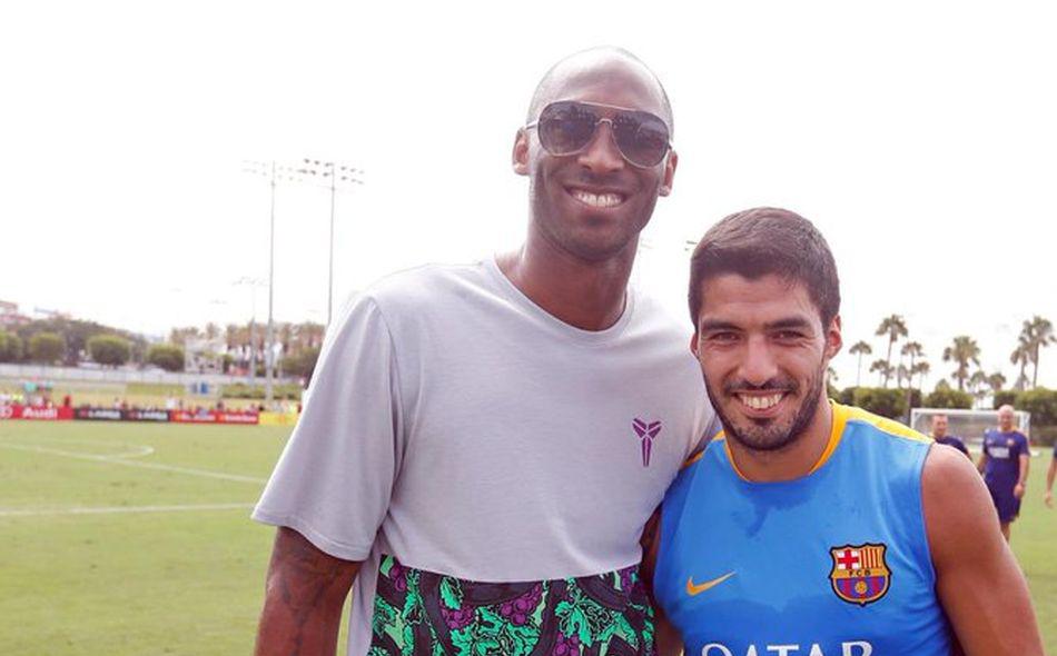 Kobe Bryant declaró su amor por Barcelona en reiteradas oportunidades. (Twitter Luis Suárez)