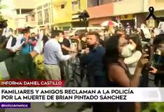 Jack Pintado: familiares y amigos protestaron en exteriores de comisaría de San Martín de Porres por muerte del joven estudiante 