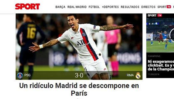 PSG 3-0 Real Madrid | Así se informó en todo el mundo la goleada sobre el equipo español | FOTOS
