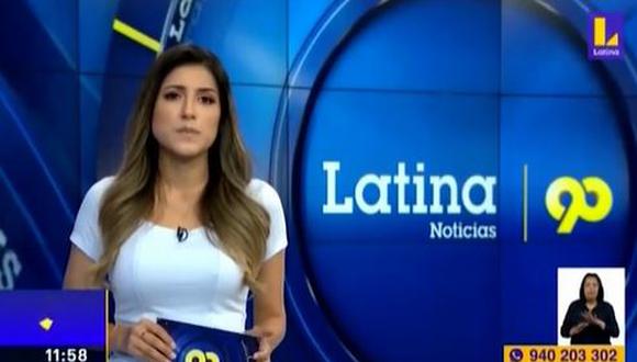 Fátima Aguilar volvió a conducción de noticiero tras el fallecimiento de su padre a causa del COVID-19. (Foto: captura de video)