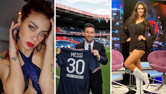 Lionel Messi y las modelos  que han sido vinculadas al futbolista del París Saint-Germain. (Foto: Composición Instagram)