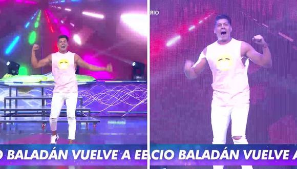 Ignacio Baladán regresó a "Esto es guerra" y afirmó sentirse emocional al volver al reality. (Foto: Captura América TV).