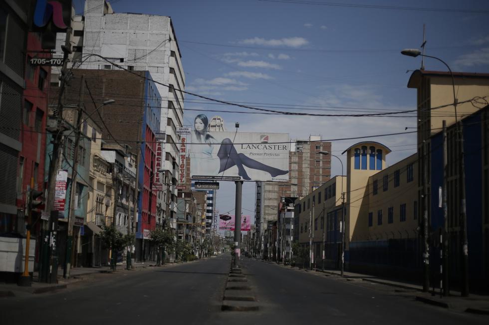 Así luce Lima en el día 21 de cuarentena con el tránsito prohibido de todas las personas. Foto: Francisco Neyra / GEC