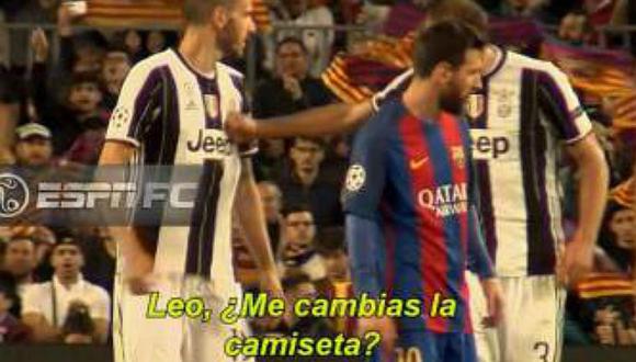 Lionel Messi: Así le pidió Bonucci cambiar camisetas [VIDEO]