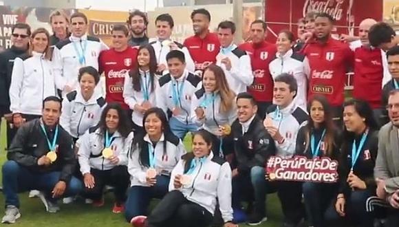 Selección peruana | Medallistas en Lima 2019 visitaron al plantel de la blanquirroja en la Vidiena