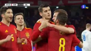 Quiere Mundial: Morata dice presente con un doblete para España en el 2-0 contra Islandia | VIDEO