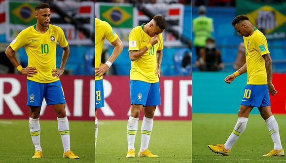 Hinchada brasileña le da la espalda a Neymar tras el adiós a Rusia 2018