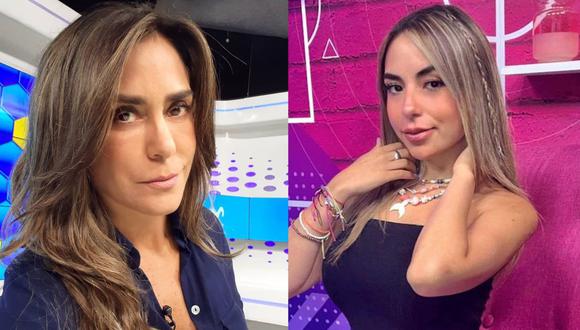Alexandra del Solar hizo callar a Nair Aliaga en vivo durante el programa "Viva Fútbol". (Foto: Composición/Instagram)