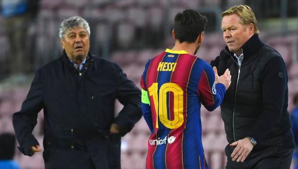 Ronald Koeman fue crítico pese a la victoria de Barcelona (AFP)