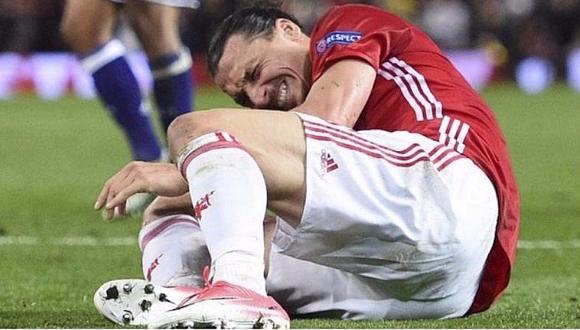 Zlatan Ibrahimovic sufrió terrible lesión en la Europa League [VIDEO]
