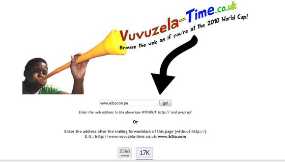 Lee tus portales favoritos con el sonido de una vuvuzela, te imaginas?