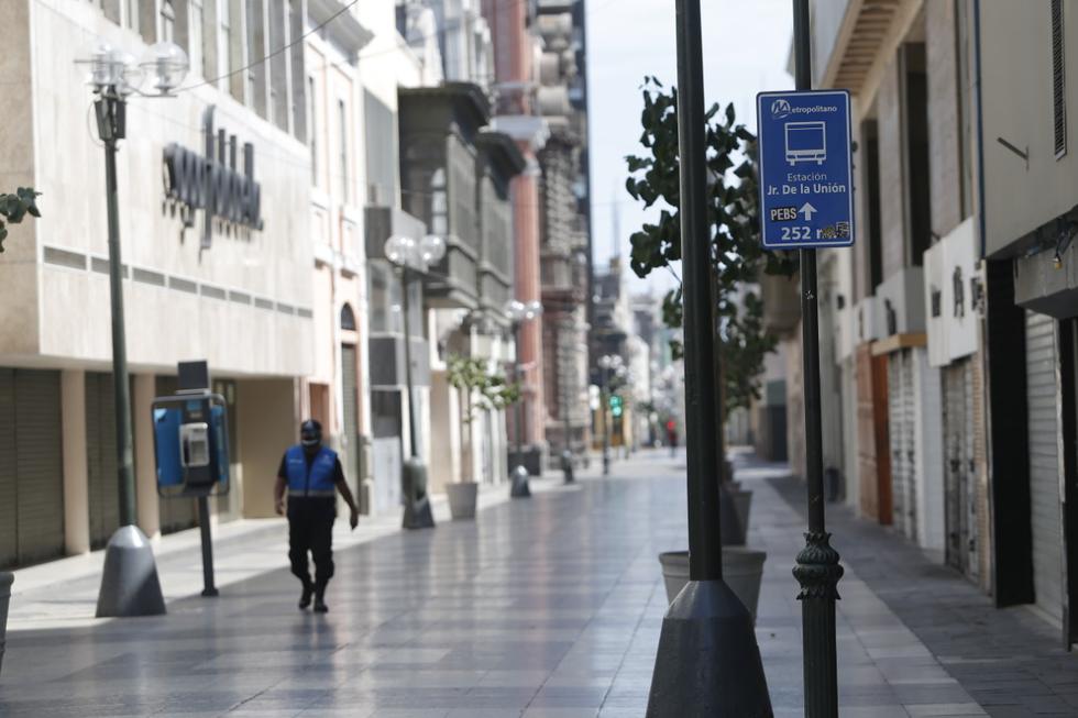 Así luce Lima en el día 21 de cuarentena con el tránsito prohibido de todas las personas. Foto: Francisco Neyra / GEC