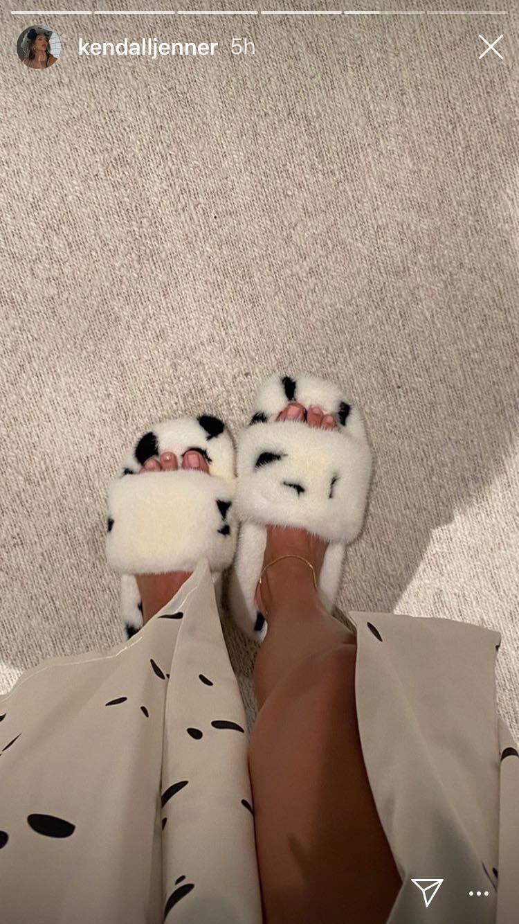 Estas son las pantuflas que lució Kendall Jenner. (Foto: @kendallJenner | Instagram)