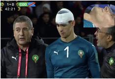 Médico suturó al arquero de Marruecos en pleno partido para el Mundial Qatar 2022 | VIDEO