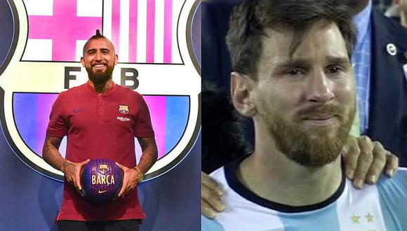 Arturo Vidal y la frase sobre Lionel Messi tras fichar por Barcelona