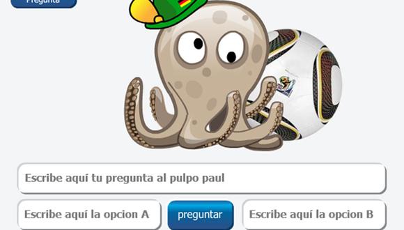 Ahora ya le puedes preguntar directamente al pulpo Paul por internet, cómo?