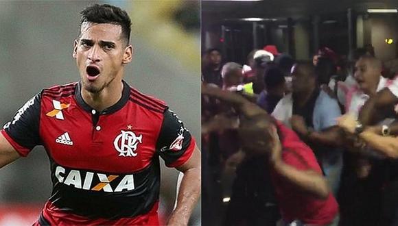 Miguel Trauco: hinchas del Flamengo agreden a jugadores en el aeropuerto