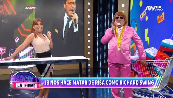 Jorge Benavides se reencuentra con Magaly Medina. (Foto: Captura ATV)