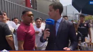 Universitario vs. Municipal EN VIVO | Reportero de GOLPERÚ cortó enlace en vivo por fuerte canto de los hinchas cremas