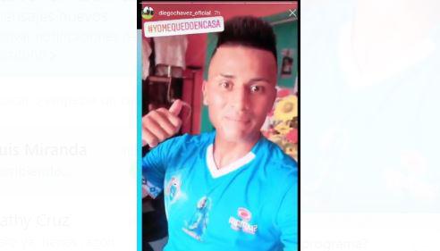 Diego Chávez entrenó con la camiseta de Deportivo Binacional. (Captura)