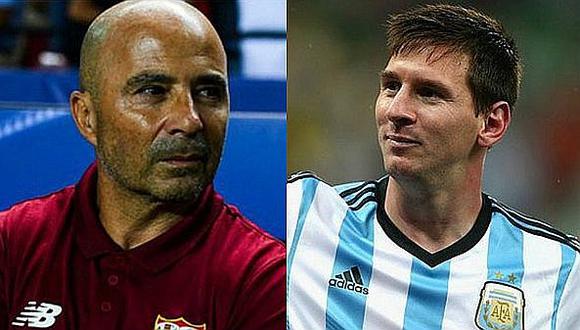 Jorge Sampaoli: "Es imposible enseñar algo a Messi"