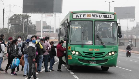Subsidio busca aliviar el impacto económico originado por la emergencia del COVID-19 para el transporte público. (Foto: Ángela Ponce)