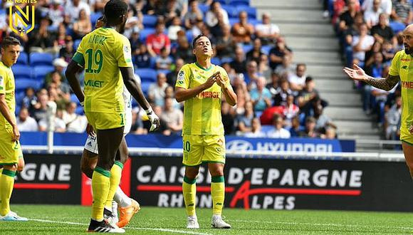 Cristian Benavente es titular en Nantes