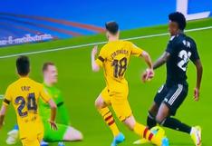 Pudo ser el empate de Real Madrid: Vinícius Júnior se pierde un gol ante Barcelona