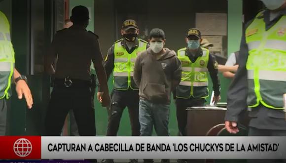 Linder Alexis Calderón y su mano derecha, Brayan Campos Peralta, fueron detenidos por la Policía en Manchay. Foto: América Noticias