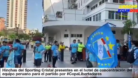 Barcelona vs. Sporting Cristal: Hinchas rimenses presentes en el hotel de concentración | VIDEO
