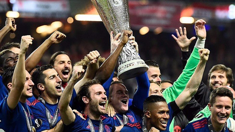Europa League: mira la celebración del Manchester United [GALERÍA]