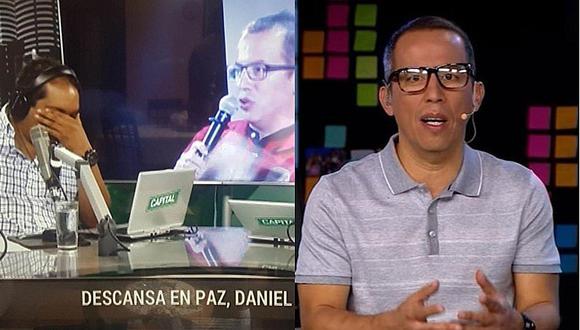 Alan Diez se quiebra en vivo tras muerte de Daniel Peredo