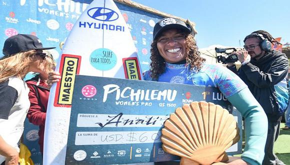 Analí Gómez se consagró campeona Mundial de Surf en Chile