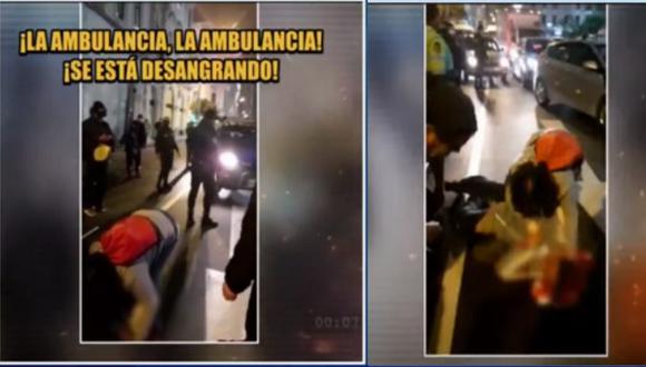 Richard Muro fue agredido por un grupo de personas en las inmediaciones de la Plaza San Martín, el último miércoles. (Foto: Captura de TV)
