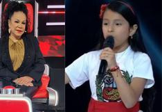 “La Voz Kids”: Niña interpretó “Y se llama Perú” y así reaccionó Eva Ayllón | VIDEO