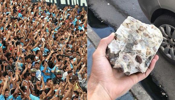 Copa Sudamericana: hinchas de Cristal fueron recibidos a piedrazos por los de Lanús