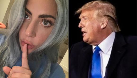 Lady Gaga y Donald Trump intercambiaron ataques en Twitter. (Foto: @ladygaga/@realdonaldtrump)