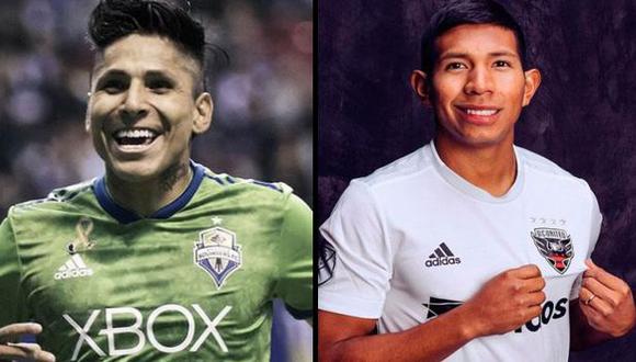 Raúl Ruidíaz y Edison Flores son dos de los peruanos que juegan en la MLS. (Foto: Seattle Sounders / DC United)