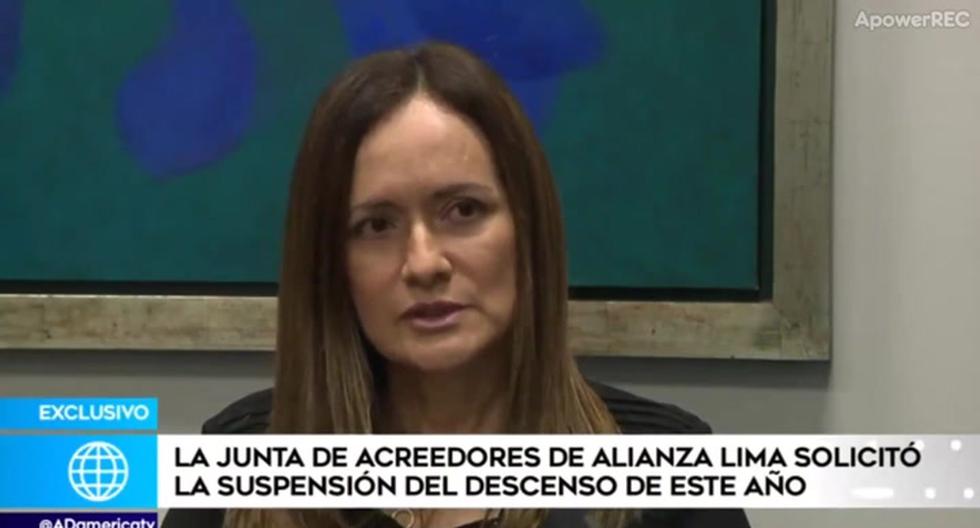 Alianza Lima: Kattia Bohorquez: “They decided at the creditors’ meeting to request the suspension of the withdrawal” |  VIDEO nczd |  FOOTBAL-PERU