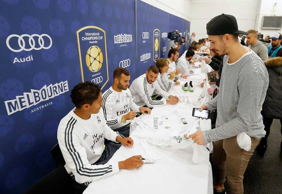 Real Madrid: Jugadores cumplen sueños de fanáticos en Australia [GALERÍA]