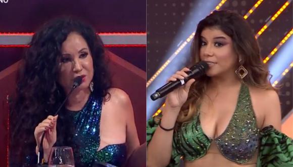 Janet Barboza y su dura crítica a María Grazia Polanco en "El artista del año". (Foto: Captura América TV).