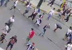 Alianza Lima vs. Millonarios | Disturbios entre hinchas de Alianza en las afueras de Matute | VIDEO