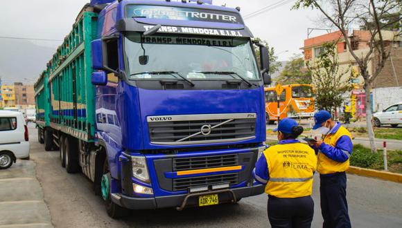 Las multas para conductores de carga pesada oscilan entre los más de S/200 a S/800 soles. (Foto: Municipalidad de Lima)